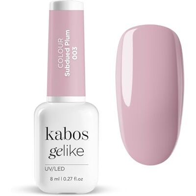 Kabos Gelike 003 Subdued Plum Hybride nagellak, UV/LED, 8 ml Kabos Gelike 003 Subdued Plum Hybride nagellak, UV/LED, 8 ml