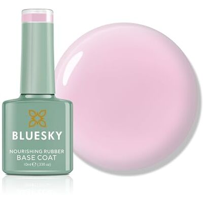 BLUESKY Rubber Base Coat 10 ml Gentle Whisper BNR03 Base Gel voor nagels, versterkende gel basislaag voor 21 dagen manicure, led-uv-lamp vereist BLUESKY Rubber Base Coat 10 ml Gentle Whisper BNR03 Base Gel voor nagels, versterkende gel basislaag voor 21 dagen manicure, led-uv-lamp vereist