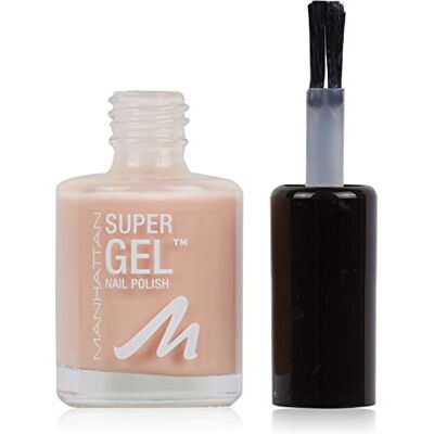 Manhattan Super gelnagellak, manicure-effect, zonder uv-licht, nagellak met houdbaarheid tot 14 dagen, kleur Girl Group Blush 200, 1 x 12 ml Manhattan Super gelnagellak, manicure-effect, zonder uv-licht, nagellak met houdbaarheid tot 14 dagen, kleur Girl Group Blush 200, 1 x 12 ml