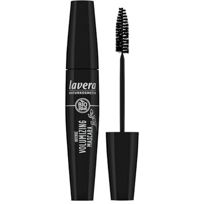 lavera Intense Volumizing Mascara, zwart, natuurlijke cosmetica, veganistisch, biologische jojoba-olie en plantaardige keratine, 13 ml lavera Intense Volumizing Mascara, zwart, natuurlijke cosmetica, veganistisch, biologische jojoba-olie en plantaardige keratine, 13 ml
