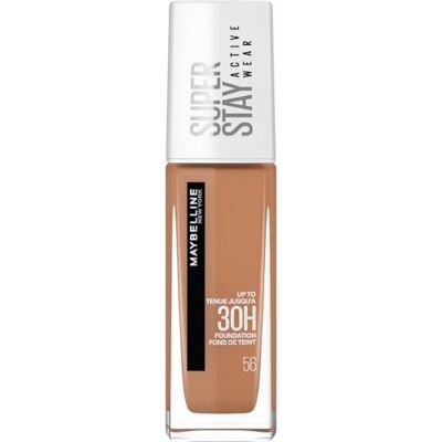 Maybelline New York Langdurige vloeibare foundation, geen overdracht, hoge dekking Superstay Active Wear 30h Kleur: Toffee (56) Inhoud: 30 ml Maybelline New York Langdurige vloeibare foundation, geen overdracht, hoge dekking Superstay Active Wear 30h Kleur: Toffee (56) Inhoud: 30 ml
