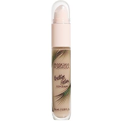 Physicians Formula Butter Glow, multifunctionele vloeibare concealer voor het verlichten, verlichten en verbergen van onvolkomenheden, lange houdbaarheid, gemiddelde tint Physicians Formula Butter Glow, multifunctionele vloeibare concealer voor het verlichten, verlichten en verbergen van onvolkomenheden, lange houdbaarheid, gemiddelde tint