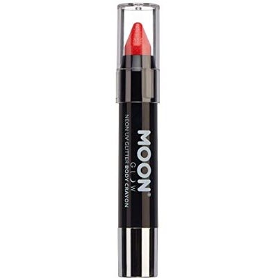 Moon Glow Stick Neon Face Paint Stick UV Glitter / Body Paint Make-up voor gezicht en lichaam Rood Moon Glow Stick Neon Face Paint Stick UV Glitter / Body Paint Make-up voor gezicht en lichaam Rood