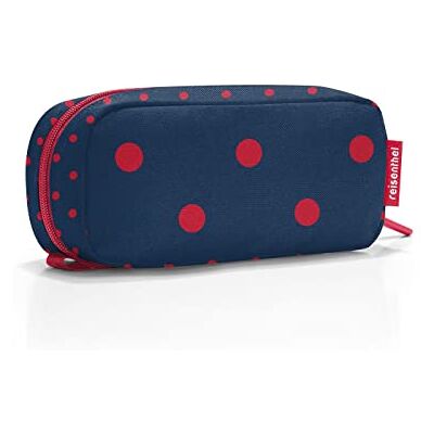 reisenthel Multicase Twist Silver – kleurrijk en modern design, multifunctionele tas, ideaal voor cosmetica, school of werk, Rood met gemengde stippen, informeel reisenthel Multicase Twist Silver – kleurrijk en modern design, multifunctionele tas, ideaal voor cosmetica, school of werk, Rood met gemengde stippen, informeel