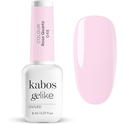 Kabos Gelike Hybride nagellak, roze, UV/LED, 048, kwarts, 8 ml Kabos Gelike Hybride nagellak, roze, UV/LED, 048, kwarts, 8 ml