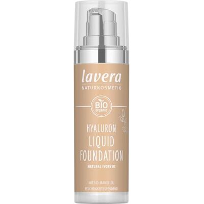 lavera Hyaluron Liquid Foundation Natural Ivory 01 foundation natuurlijke cosmetica veganistisch siliconenvrij natuurlijk hyaluronzuur 30 ml lavera Hyaluron Liquid Foundation Natural Ivory 01 foundation natuurlijke cosmetica veganistisch siliconenvrij natuurlijk hyaluronzuur 30 ml