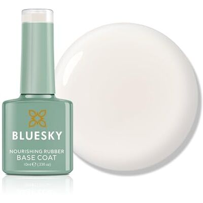BLUESKY Rubber Base Coat 10 ml Graceful White BNR01, Base Gel voor nagels, verstevigende gel base coat voor 21 dagen manicure, led-uv-lamp vereist BLUESKY Rubber Base Coat 10 ml Graceful White BNR01, Base Gel voor nagels, verstevigende gel base coat voor 21 dagen manicure, led-uv-lamp vereist