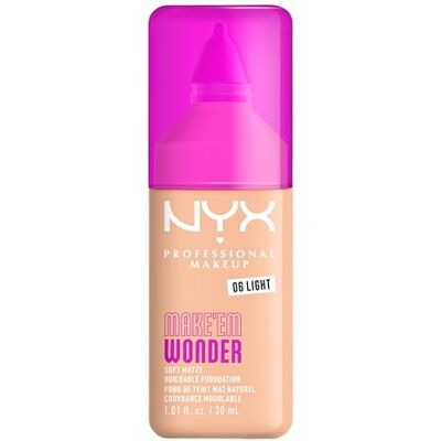 NYX PROFESSIONAL MAKEUP Make 'EM Wonder Foundation 056 Light NYX PROFESSIONAL MAKEUP Make 'EM Wonder Foundation 056 Light