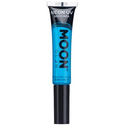 Moon Glow Neon UV Mascara Blauw 15ml Glanzend onder UV-verlichting Moon Glow Neon UV Mascara Blauw 15ml Glanzend onder UV-verlichting