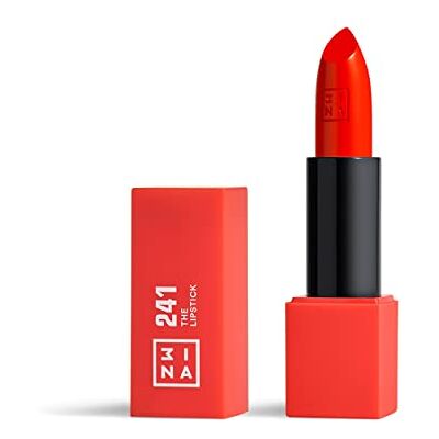 3ina MAKEUP The Lipstick 241 – intens rood – intense rode lippenstift met vitamine E en sheaboter – ultra-gepigmenteerde kleur met vanillegeur – veganistisch – zonder dierenleed 3ina MAKEUP The Lipstick 241 – intens rood – intense rode lippenstift met vitamine E en sheaboter – ultra-gepigmenteerde kleur met vanillegeur – veganistisch – zonder dierenleed