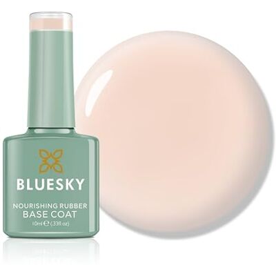 BLUESKY Rubber Base Coat 10 ml – Nude Enchantment – BNR02, basisgel voor nagels, versterkende gel basislak voor 21 dagen manicure, led-uv-lamp vereist BLUESKY Rubber Base Coat 10 ml – Nude Enchantment – BNR02, basisgel voor nagels, versterkende gel basislak voor 21 dagen manicure, led-uv-lamp vereist