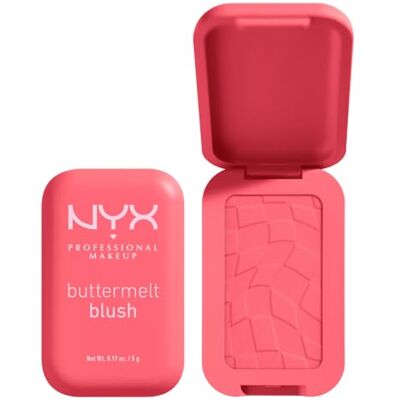 NYX PROFESSIONAL MAKEUP Blush poeder voor een frisse en kleurrijke look, verrijkt met mangoboter, amandel en shea, rookbaar, buttermelt, U Know Butta tinten, 5 g NYX PROFESSIONAL MAKEUP Blush poeder voor een frisse en kleurrijke look, verrijkt met mangoboter, amandel en shea, rookbaar, buttermelt, U Know Butta tinten, 5 g