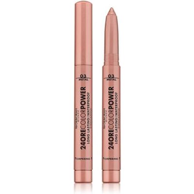 DEBORAH Milano Color Power Oogschaduw, 24 uur, waterbestendig, N.3 roze brons, oogschaduw van stift, hoge houdbaarheid DEBORAH Milano Color Power Oogschaduw, 24 uur, waterbestendig, N.3 roze brons, oogschaduw van stift, hoge houdbaarheid