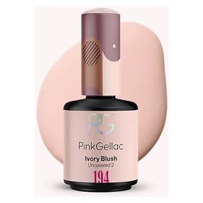 PG Pink Gellac Pink Gellac Semi-permanente uv-nagellak, 194 Ivory Blush, 15 ml, uv-gelnagellak, semi-permanent, voor 14 dagen, eenvoudig te gebruiken, salonkwaliteit, gemakkelijk te verwijderen PG Pink Gellac Pink Gellac Semi-permanente uv-nagellak, 194 Ivory Blush, 15 ml, uv-gelnagellak, semi-permanent, voor 14 dagen, eenvoudig te gebruiken, salonkwaliteit, gemakkelijk te verwijderen