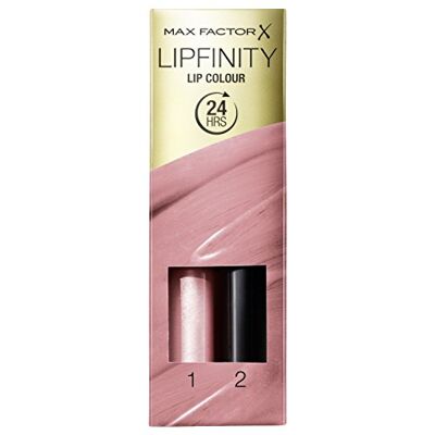 Max Factor Lipfinity Lip Colour Confident 115 – zachte lippenstift met 24 uur houvast zonder uit te drogen, met intensieve kleurafgifte, nauwkeurige applicator & intensief voedende gloss-top coat Max Factor Lipfinity Lip Colour Confident 115 – zachte lippenstift met 24 uur houvast zonder uit te drogen, met intensieve kleurafgifte, nauwkeurige applicator & intensief voedende gloss-top coat