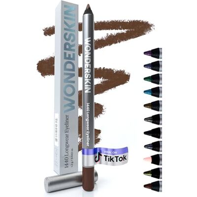 Wonderskin 1440 eyelinerstift, waterdicht, bruin, lange grip, eyelinerpotlood (bruine suiker) Wonderskin 1440 eyelinerstift, waterdicht, bruin, lange grip, eyelinerpotlood (bruine suiker)