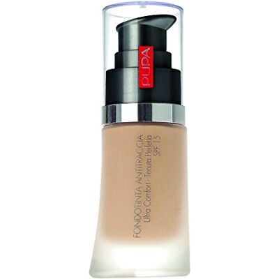 Pupa No Transfer Liquid Foundation (lichtbeige) vloeibare make-up met perfecte grip en absoluut comfort, langdurig, water- en vochtbestendig, SPF 15 (30 ml) Pupa No Transfer Liquid Foundation (lichtbeige) vloeibare make-up met perfecte grip en absoluut comfort, langdurig, water- en vochtbestendig, SPF 15 (30 ml)