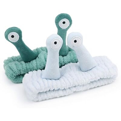 DRESHOW Haarband voor het wassen van gezicht palm en slak palm en slak make-up hoofdbanden leuke spa huidverzorging hoofdband DRESHOW Haarband voor het wassen van gezicht palm en slak palm en slak make-up hoofdbanden leuke spa huidverzorging hoofdband
