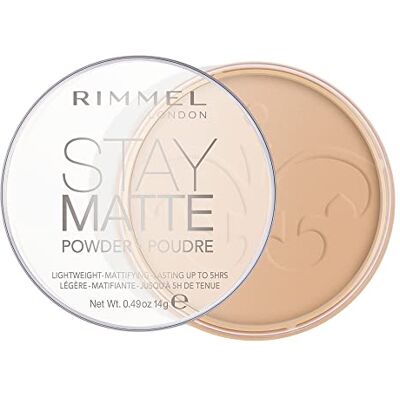 Rimmel London Stay Matte Pressed Powder, minerale formule voor langdurig Shine effect, zandstorm, 14 g Rimmel London Stay Matte Pressed Powder, minerale formule voor langdurig Shine effect, zandstorm, 14 g