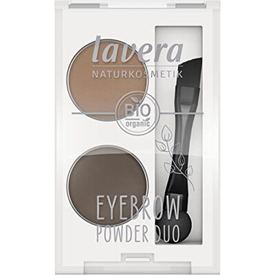 lavera Eyebrow Powder Duo – wenkbrauwen – natuurlijke cosmetica – veganistisch – talkvrij – biologische jojoba-olie – 2 x 0,8 g lavera Eyebrow Powder Duo – wenkbrauwen – natuurlijke cosmetica – veganistisch – talkvrij – biologische jojoba-olie – 2 x 0,8 g