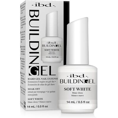 IBD Building Soft White Gel 14 ml Made in USA 2-in-1 LED/UV Building Gel voor nagelverlenging IBD Building Soft White Gel 14 ml Made in USA 2-in-1 LED/UV Building Gel voor nagelverlenging