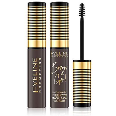 EVELINE COSMETICS Brow&Go! Wenkbrauwmascara met verdikkende vezels, 6 ml, nr. 02 Dark EVELINE COSMETICS Brow&Go! Wenkbrauwmascara met verdikkende vezels, 6 ml, nr. 02 Dark