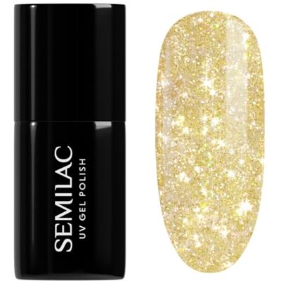 Semilac Semi-permanente nagellak, UV 244, Sunbaked Yellow 7 ml, collectie Seaqueen Semilac Semi-permanente nagellak, UV 244, Sunbaked Yellow 7 ml, collectie Seaqueen