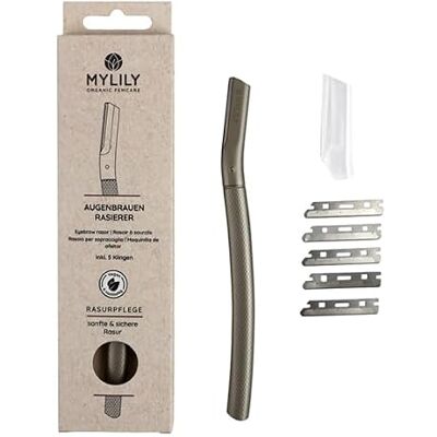 MYLILY Wenkbrauw scheerapparaat zilver Vrouwen gezicht scheermes dermaplaning gezicht wenkbrauw scheermes vrouw gezicht scheermes vrouw eyebrow razor MYLILY Wenkbrauw scheerapparaat zilver Vrouwen gezicht scheermes dermaplaning gezicht wenkbrauw scheermes vrouw gezicht scheermes vrouw eyebrow razor