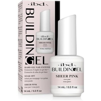 IBD Building Gel Sheer Pink, paquet de 1 (14 ml) MADE IN USA Gel de construction LED/UV 2-en-1 pour l'extension des ongles IBD Building Gel Sheer Pink, paquet de 1 (14 ml) MADE IN USA Gel de construction LED/UV 2-en-1 pour l'extension des ongles