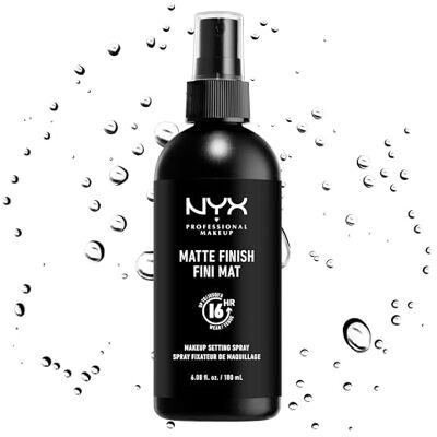 NYX PROFESSIONAL MAKEUP Fixing Spray, langhoudende, afwerkingsspray, Veganistische formule, matte afwerking, Maxi Size 180 ml NYX PROFESSIONAL MAKEUP Fixing Spray, langhoudende, afwerkingsspray, Veganistische formule, matte afwerking, Maxi Size 180 ml