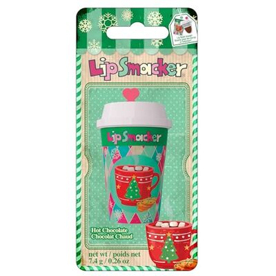 Lip Smacker Holiday Frappe Cup lippenbalsem, schattige lippenbalsem voor kinderen, feestthema, hydraterend en eenvoudig aan te brengen, verrijkt met ricinusolie, chocolade Lip Smacker Holiday Frappe Cup lippenbalsem, schattige lippenbalsem voor kinderen, feestthema, hydraterend en eenvoudig aan te brengen, verrijkt met ricinusolie, chocolade