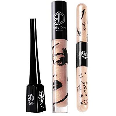 Jolly Dim Makeup Jolly Dim by Inglot make-up set voor ogen en lippen, warm goud, eyeliner bruin gloss goud glitter 5. glanzend goud 3. Voor een complete look Jolly Dim Makeup Jolly Dim by Inglot make-up set voor ogen en lippen, warm goud, eyeliner bruin gloss goud glitter 5. glanzend goud 3. Voor een complete look