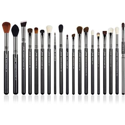 Jessup T131 Professionele oogschaduwkwasten, set voor oogschaduw, blender, blender, eyelinerkwast, veganistische synthetische make-upkwastenset, T131 Jessup T131 Professionele oogschaduwkwasten, set voor oogschaduw, blender, blender, eyelinerkwast, veganistische synthetische make-upkwastenset, T131
