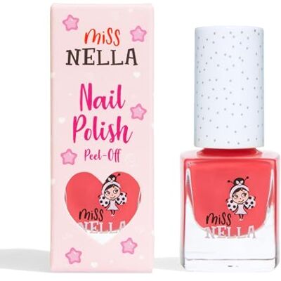 MISS NELLA Cherry Macaroon speciale nagellak voor kinderen, met peel-off, waterbasis en geurvrije formule MISS NELLA Cherry Macaroon speciale nagellak voor kinderen, met peel-off, waterbasis en geurvrije formule