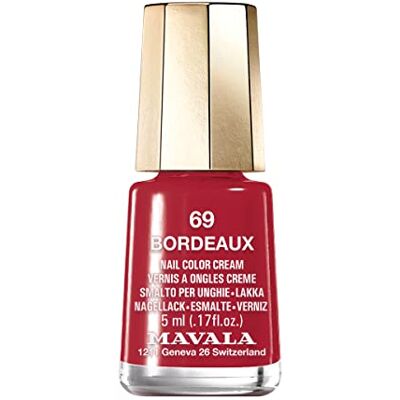 MAVALA Mini Color nagellak Nauwkeurig en gemakkelijk aan te brengen Langdurig Sneldrogend Langdurige glans Veganistische formule Crème 69 Bordeaux MAVALA Mini Color nagellak Nauwkeurig en gemakkelijk aan te brengen Langdurig Sneldrogend Langdurige glans Veganistische formule Crème 69 Bordeaux
