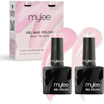MYLEE Down The Isle Gel Nagellak, semi-permanent, 2 x 8 ml, uv/led, nail art, manicure en pedicure, duurzaam, professioneel en thuisgebruik, veganistisch en dierproefvrij MYLEE Down The Isle Gel Nagellak, semi-permanent, 2 x 8 ml, uv/led, nail art, manicure en pedicure, duurzaam, professioneel en thuisgebruik, veganistisch en dierproefvrij