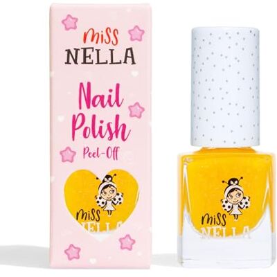 MISS NELLA Honey, Twinkles, speciaal voor glitternagels, met peel-off, waterbasis, geurvrije formule MISS NELLA Honey, Twinkles, speciaal voor glitternagels, met peel-off, waterbasis, geurvrije formule