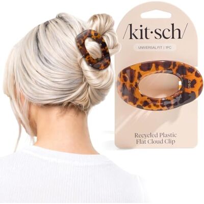 Kitsch Middelgrote platte klauwklemmen voor dames, schildpadpatroon Elegante platte haarspelden, sterke grip voor dik en dun haar, antislip voor veilig gebruik Kitsch Middelgrote platte klauwklemmen voor dames, schildpadpatroon Elegante platte haarspelden, sterke grip voor dik en dun haar, antislip voor veilig gebruik