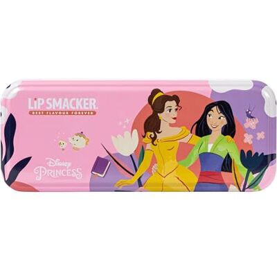 Lip Smacker Disney Princess Artisan picknickdoos, magische doos, 3 etages, make-up-set met 16 lipgloss, 8 glinsterende crèmes, applicatoren en haaraccessoires Lip Smacker Disney Princess Artisan picknickdoos, magische doos, 3 etages, make-up-set met 16 lipgloss, 8 glinsterende crèmes, applicatoren en haaraccessoires