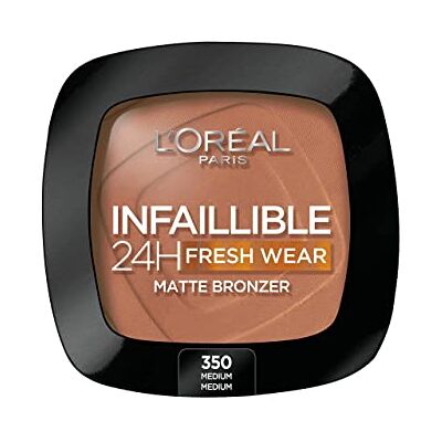 L'Oreal Paris Infaillible 24H Fresh Wear Matte Bronzer 350-Medium 9 g L'Oreal Paris Infaillible 24H Fresh Wear Matte Bronzer 350-Medium 9 g