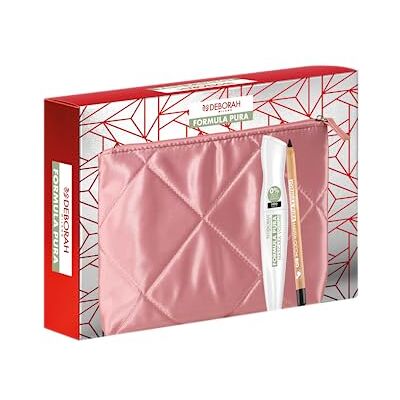 DEBORAH Milano Formula Pura geschenktas, inclusief volume-mascara en oogcontourstift, pure biologische formule nr. 01 zwart, nr. 02 DEBORAH Milano Formula Pura geschenktas, inclusief volume-mascara en oogcontourstift, pure biologische formule nr. 01 zwart, nr. 02