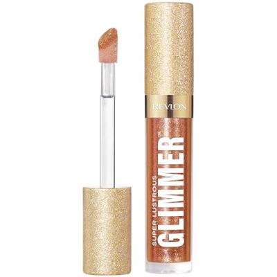 REVLON Super Lustrous Glimmer Gloss, hydraterende en verende glitter, hoogglanzende en glanzende afwerking, plantaardige formule, 006 brons spark, 3,8 ml REVLON Super Lustrous Glimmer Gloss, hydraterende en verende glitter, hoogglanzende en glanzende afwerking, plantaardige formule, 006 brons spark, 3,8 ml