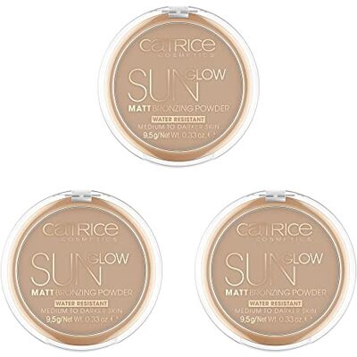 Catrice Cosmetics Catrice Sun Glow 3 x 9,5 g, mat, waterbestendig, nr. 035, universeel brons, voor gemengde huid, voor gemengde huid, mat, veganistisch, 3 x 9,5 g Catrice Cosmetics Catrice Sun Glow 3 x 9,5 g, mat, waterbestendig, nr. 035, universeel brons, voor gemengde huid, voor gemengde huid, mat, veganistisch, 3 x 9,5 g