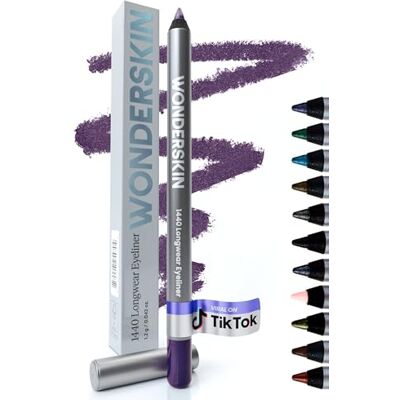 Wonderskin Eyeliner potlood, 1440 Longwear Deep Purple Eyeliner Pencil Waterproof, Sharpable & Smudge Proof (Eggplant) Wonderskin Eyeliner potlood, 1440 Longwear Deep Purple Eyeliner Pencil Waterproof, Sharpable & Smudge Proof (Eggplant)