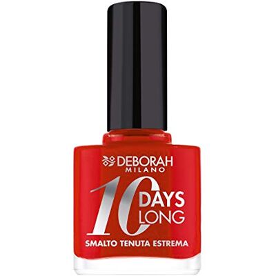 DEBORAH 10 dagen lang N.39 geraniumrood, houdt tot 10 dagen zonder nabehandeling of uv-lamp, voor voedende en lichtgevende nagels DEBORAH 10 dagen lang N.39 geraniumrood, houdt tot 10 dagen zonder nabehandeling of uv-lamp, voor voedende en lichtgevende nagels