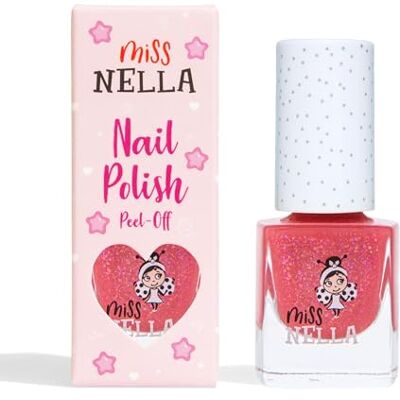 MISS NELLA Sugar Hugs speciale nagellak voor kinderen, peel-off formule, op waterbasis en geurloos MISS NELLA Sugar Hugs speciale nagellak voor kinderen, peel-off formule, op waterbasis en geurloos