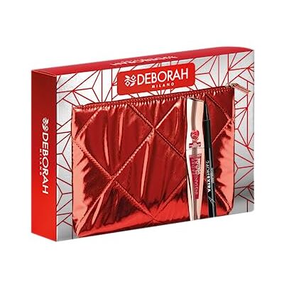 DEBORAH Milano Cadeauzakje Idea met mascara Instant Maxi Volume met granaatappelolie en eyeliner pen, 24 uur, extra zwart, nr. 08 DEBORAH Milano Cadeauzakje Idea met mascara Instant Maxi Volume met granaatappelolie en eyeliner pen, 24 uur, extra zwart, nr. 08