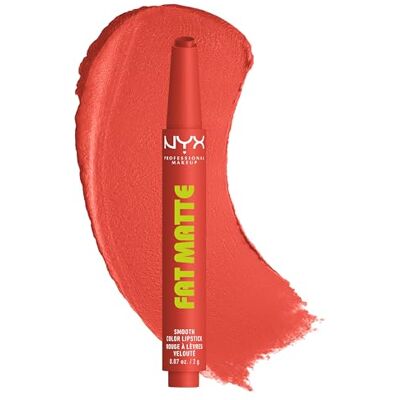 NYX PROFESSIONAL MAKEUP NYX Fat Matte Smth Clr Lipst Coral Cudd NYX PROFESSIONAL MAKEUP NYX Fat Matte Smth Clr Lipst Coral Cudd