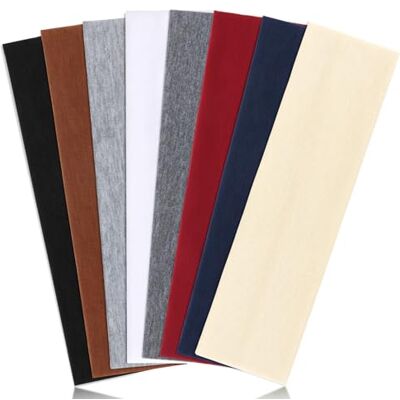 DRESHOW Haarband voor dames, sportbanden, elastisch, antislip, voor yoga, hardlopen, 8 stuks DRESHOW Haarband voor dames, sportbanden, elastisch, antislip, voor yoga, hardlopen, 8 stuks