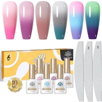 Born Pretty UV-gelnagellakset set van 6 x 10 ml Born Pretty UV-gelnagellakset set van 6 x 10 ml